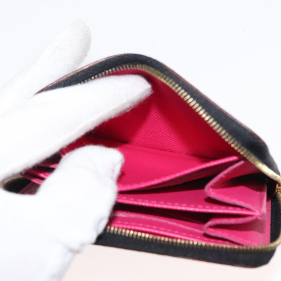 LOUIS VUITTON Monogram Multicolor Zippy Coin Purse Black M93740 LV Auth fm4871