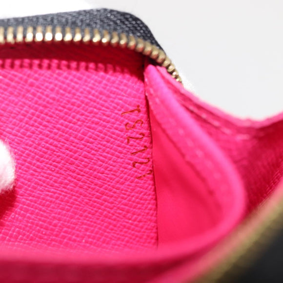 LOUIS VUITTON Monogram Multicolor Zippy Coin Purse Black M93740 LV Auth fm4871