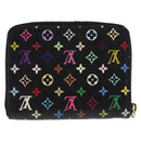 LOUIS VUITTON Monogram Multicolor Zippy Coin Purse Black M93740 LV Auth fm4871-2