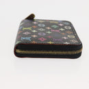 LOUIS VUITTON Monogram Multicolor Zippy Coin Purse Black M93740 LV Auth fm4871-3