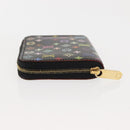 LOUIS VUITTON Monogram Multicolor Zippy Coin Purse Black M93740 LV Auth fm4871-4