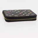 LOUIS VUITTON Monogram Multicolor Zippy Coin Purse Black M93740 LV Auth fm4871-5