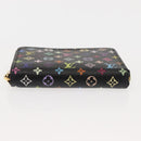 LOUIS VUITTON Monogram Multicolor Zippy Coin Purse Black M93740 LV Auth fm4871-6