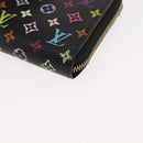 LOUIS VUITTON Monogram Multicolor Zippy Coin Purse Black M93740 LV Auth fm4871-14