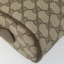 GUCCI GG Supreme Web Sherry Line Bag PVC Beige Gold 98 02 005 Auth fm4874-17