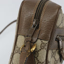 GUCCI GG Supreme Web Sherry Line Bag PVC Beige Gold 98 02 005 Auth fm4874-10