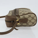 GUCCI GG Supreme Web Sherry Line Bag PVC Beige Gold 98 02 005 Auth fm4874-4