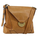 Chloe Shoulder Bag Leather Beige Auth fm4877-1