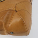 Chloe Shoulder Bag Leather Beige Auth fm4877-11