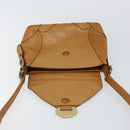Chloe Shoulder Bag Leather Beige Auth fm4877-15