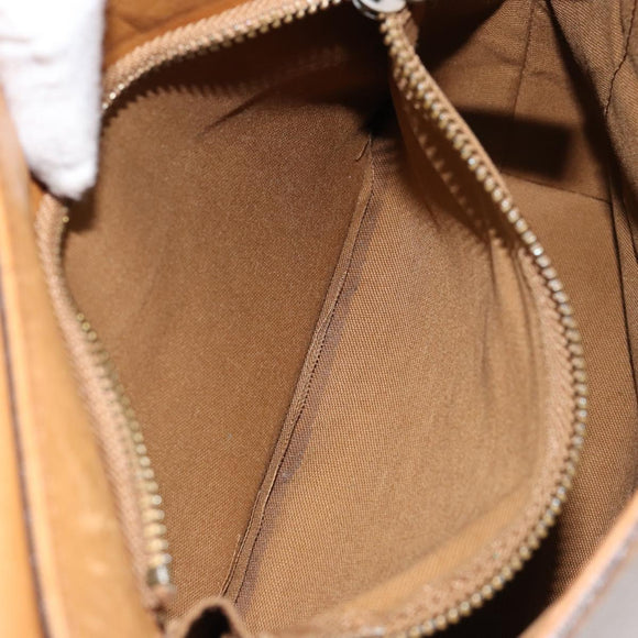 Chloe Shoulder Bag Leather Beige Auth fm4877