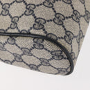 GUCCI GG Supreme Sherry Line Clutch Bag Red Navy 63 01 012 Auth fm4879-15