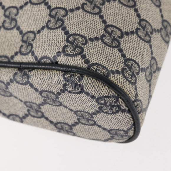 GUCCI GG Supreme Sherry Line Clutch Bag Red Navy 63 01 012 Auth fm4879