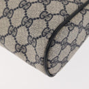 GUCCI GG Supreme Sherry Line Clutch Bag Red Navy 63 01 012 Auth fm4879-16