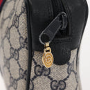 GUCCI GG Supreme Sherry Line Clutch Bag Red Navy 63 01 012 Auth fm4879-8