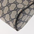 GUCCI GG Supreme Sherry Line Clutch Bag Red Navy 63 01 012 Auth fm4879-14