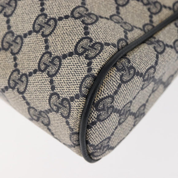 GUCCI GG Supreme Sherry Line Clutch Bag Red Navy 63 01 012 Auth fm4879