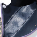 Christian Dior Trotter Canvas Shoulder Bag Navy Gold Auth fm4881-12