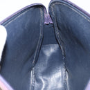 Christian Dior Trotter Canvas Shoulder Bag Navy Gold Auth fm4881-19