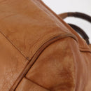 Chloe Etel Hand Bag Leather 2way Beige Gold Auth fm4883-10