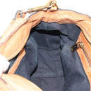 Chloe Etel Hand Bag Leather 2way Beige Gold Auth fm4883-22