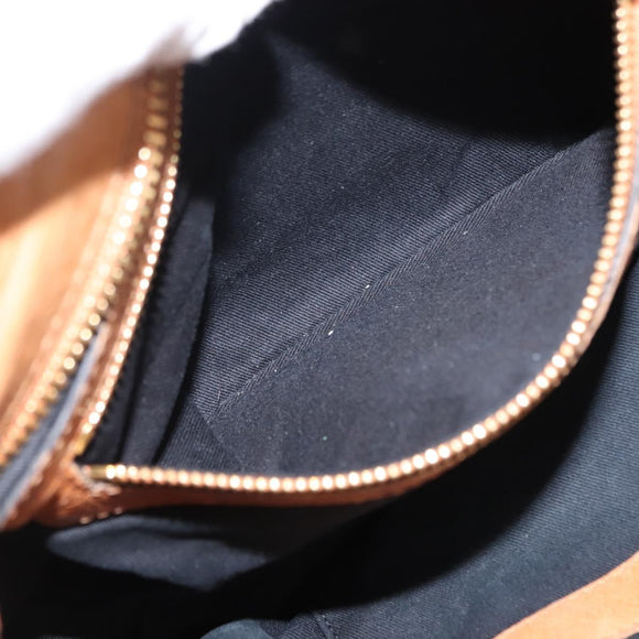 Chloe Etel Hand Bag Leather 2way Beige Gold Auth fm4883