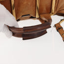 Chloe Etel Hand Bag Leather 2way Beige Gold Auth fm4883-7