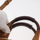 Chloe Etel Hand Bag Leather 2way Beige Gold Auth fm4883-8