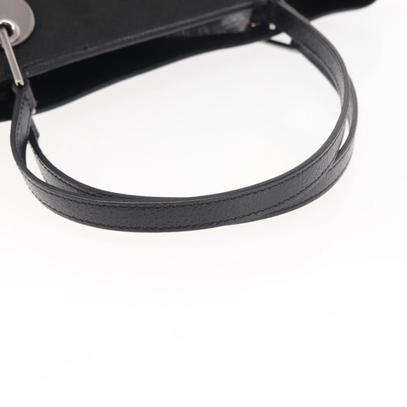 GUCCI GG Canvas Tote Bag Black Gold 120836 Auth fm4884