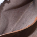 MCM Logogram Vicetos Tote Bag PVC Leather Brown Gold Auth fm4885-19