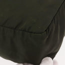 PRADA Tote Bag Nylon Khaki Silver Auth fm4887-10