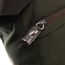 PRADA Tote Bag Nylon Khaki Silver Auth fm4887-15