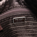 PRADA Tote Bag Nylon Khaki Silver Auth fm4887-17