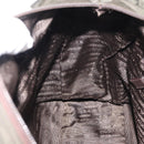 PRADA Tote Bag Nylon Khaki Silver Auth fm4887-20