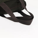 PRADA Tote Bag Nylon Khaki Silver Auth fm4887-7