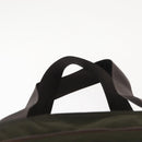 PRADA Tote Bag Nylon Khaki Silver Auth fm4887-8