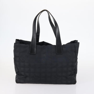 CHANEL New Travel Line Tote Bag Nylon 2Set Pink Black CC Auth fm4888 - 0