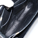 CELINE Horse Carriage Shoulder Bag Leather Black Gold Auth fm4892-16