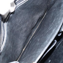 CELINE Horse Carriage Shoulder Bag Leather Black Gold Auth fm4892-19