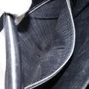 CELINE Horse Carriage Shoulder Bag Leather Black Gold Auth fm4892-20