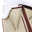 GUCCI Chain Shoulder Bag Leather Bordeaux Gold Auth fm4893-20