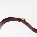 GUCCI Chain Shoulder Bag Leather Bordeaux Gold Auth fm4893-8