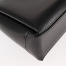 GUCCI Interlocking Hand Bag Leather Black Gold Auth fm4894-15