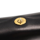 GUCCI Interlocking Hand Bag Leather Black Gold Auth fm4894-10
