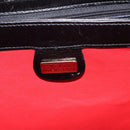 GUCCI Interlocking Hand Bag Leather Black Gold Auth fm4894-17