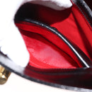 GUCCI Interlocking Hand Bag Leather Black Gold Auth fm4894-20