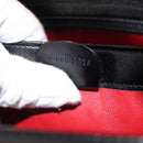 GUCCI Interlocking Hand Bag Leather Black Gold Auth fm4894-12