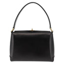 GUCCI Interlocking Hand Bag Leather Black Gold Auth fm4894-13