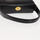 GUCCI Interlocking Hand Bag Leather Black Gold Auth fm4894-7