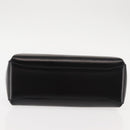 GUCCI Interlocking Hand Bag Leather Black Gold Auth fm4894-5